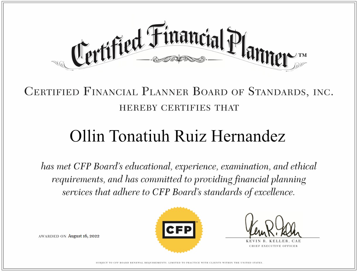 Certificado CFP